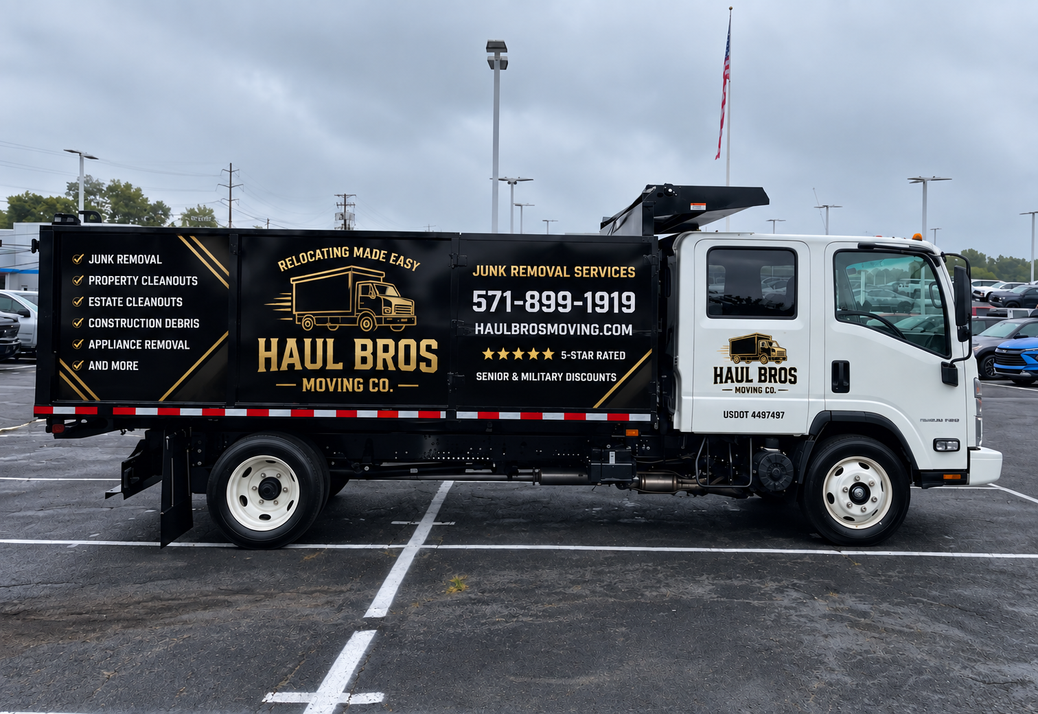 Haul Bros junk removal truck