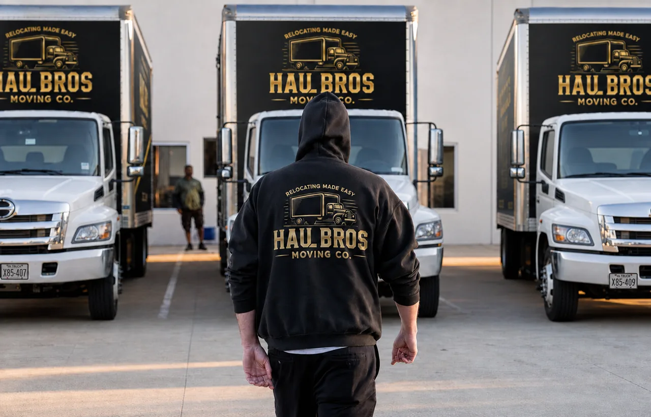 Haul Bros Moving Co. trucks ready for commercial moving services